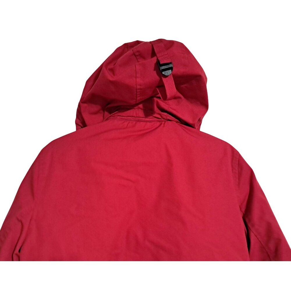 Tommy Hilfiger Mens Red Hooded Bomber Jacket Size S Quilted Insulated Water-Resi - Picture 12 of 16